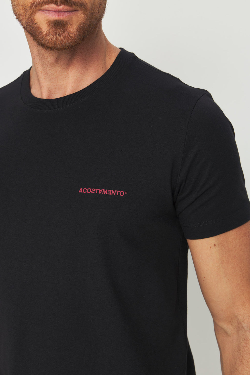 Camiseta Estampa DNA Masculino Acostamento Preto