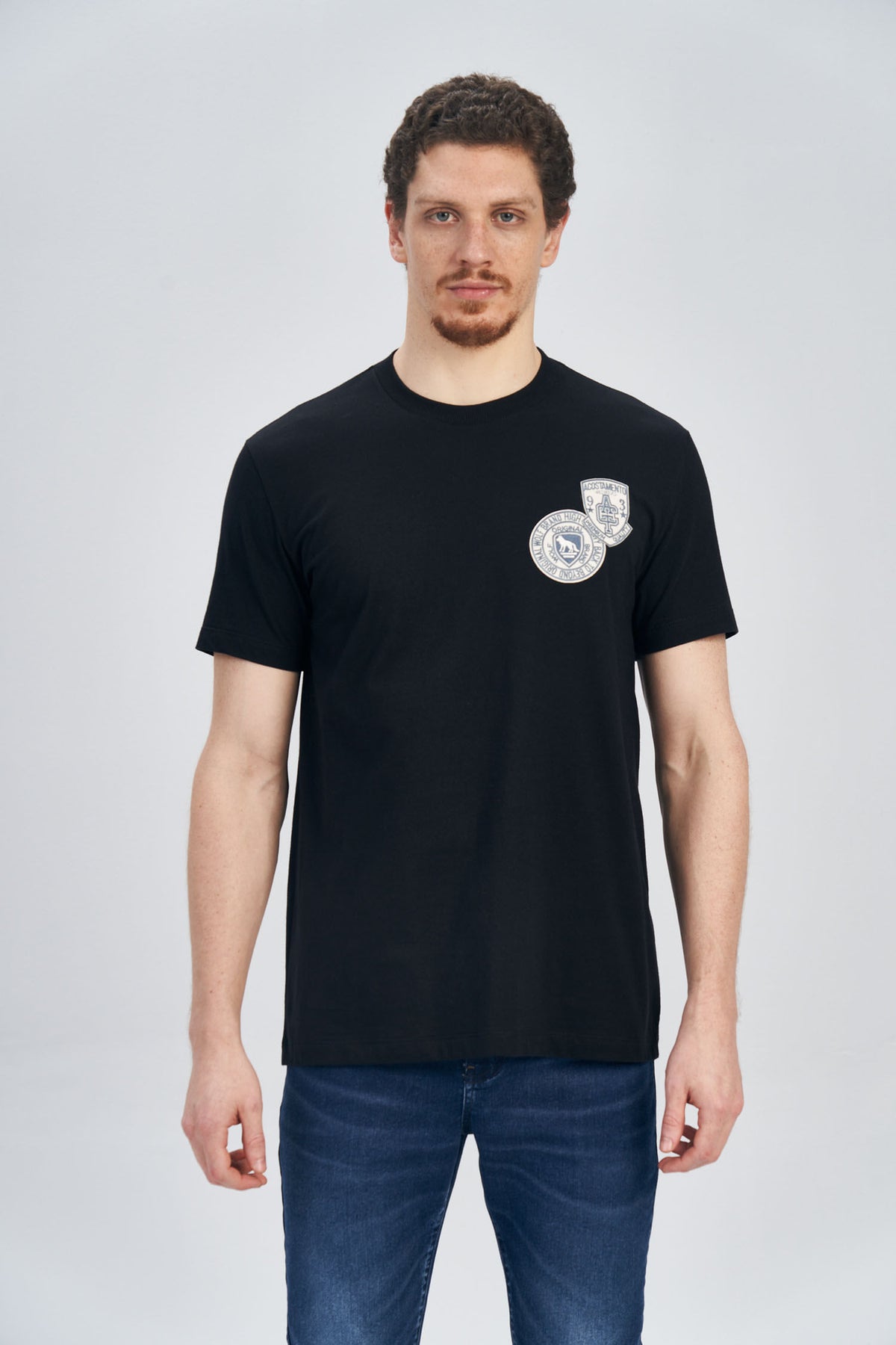 Camiseta Double Shield Masculina Acostamento Preto