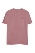Camiseta Clássica Masculina Oversize Acostamento Rosa Antigo