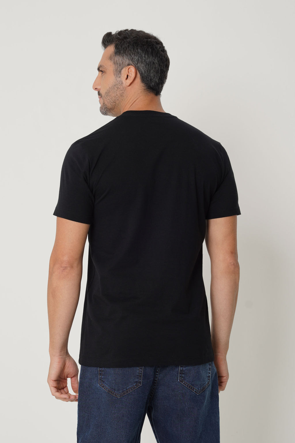 Camiseta Wolf Hexagon Masculina Acostamento Preto