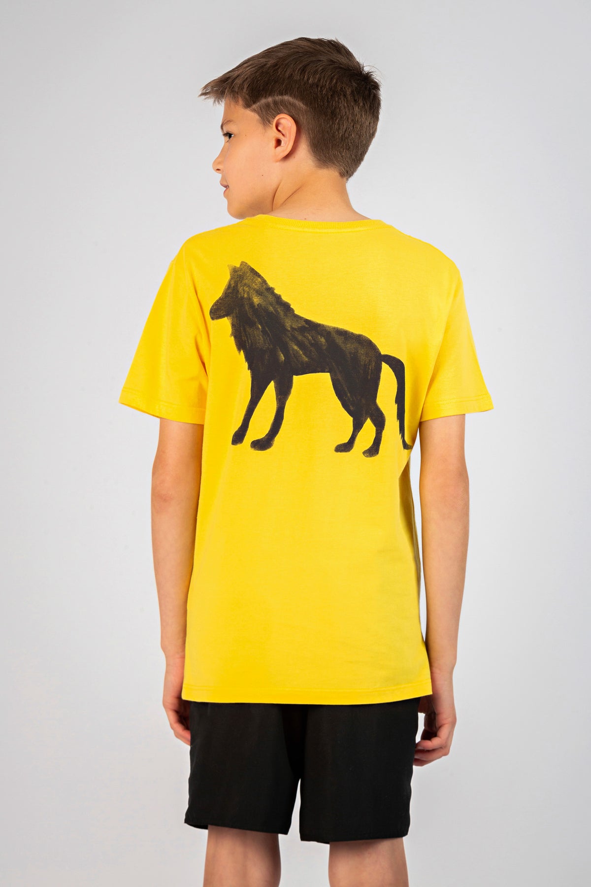 Camiseta Little Alpha Young Menino Acostamento Marinho