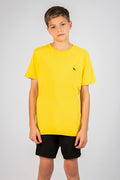 Camiseta Little Alpha Young Menino Acostamento Verde Militar