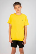 Camiseta Little Alpha Young Menino Acostamento Amarelo