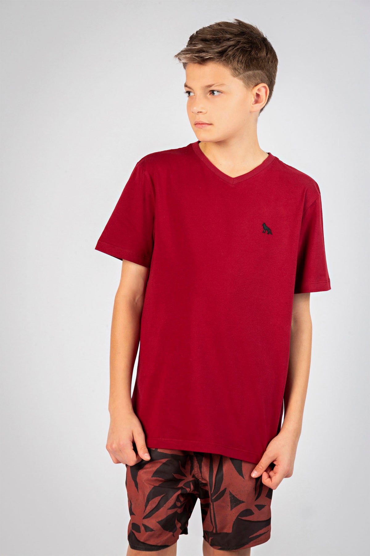 Camiseta Gola V Young Menino Acostamento Bali
