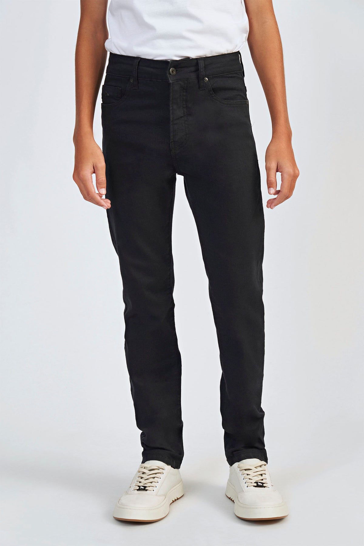 Calça Jeans Rock Black Young Menino Acostamento Jeans Escuro