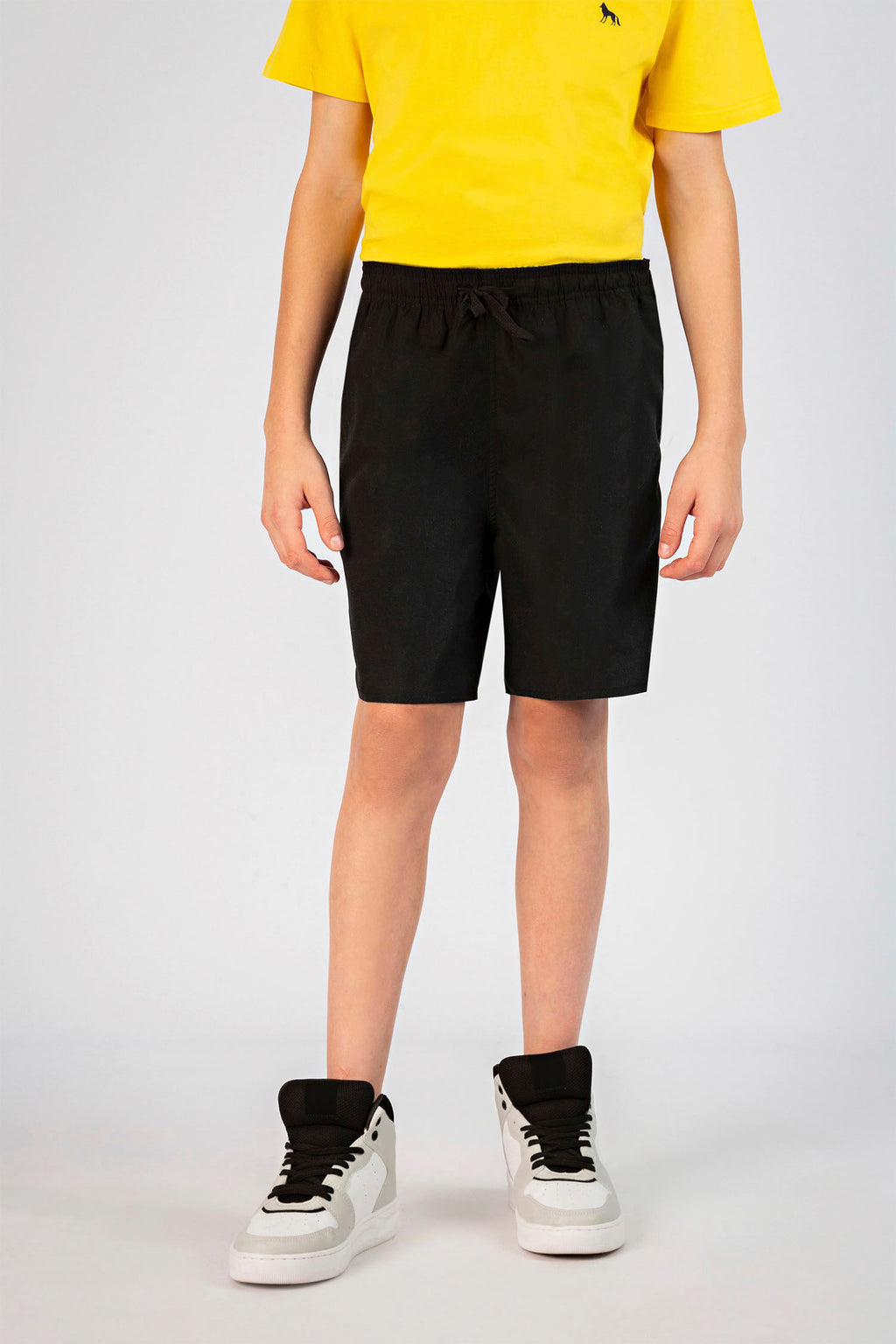 Short Nylon Young Menino Acostamento Preto