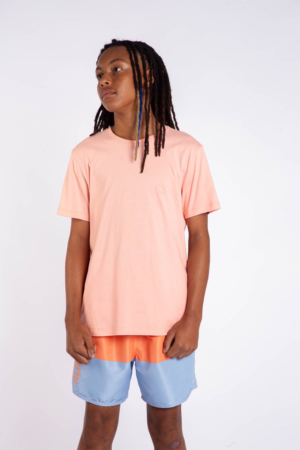 Camiseta Casual Cotton Young Menino Acostamento Rosa Guava