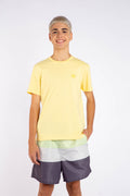 Camiseta Wolf Circle Young Menino Acostamento Amarelo Solar