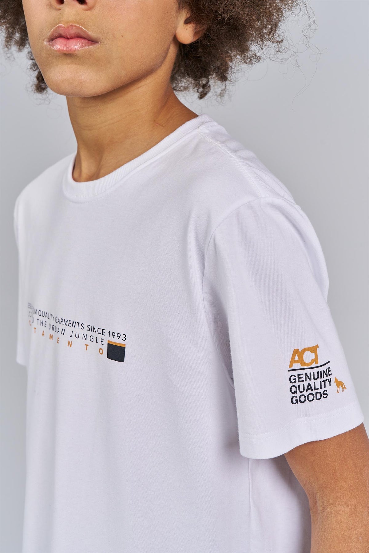 Camiseta ACT Menino Acostamento Next Branco