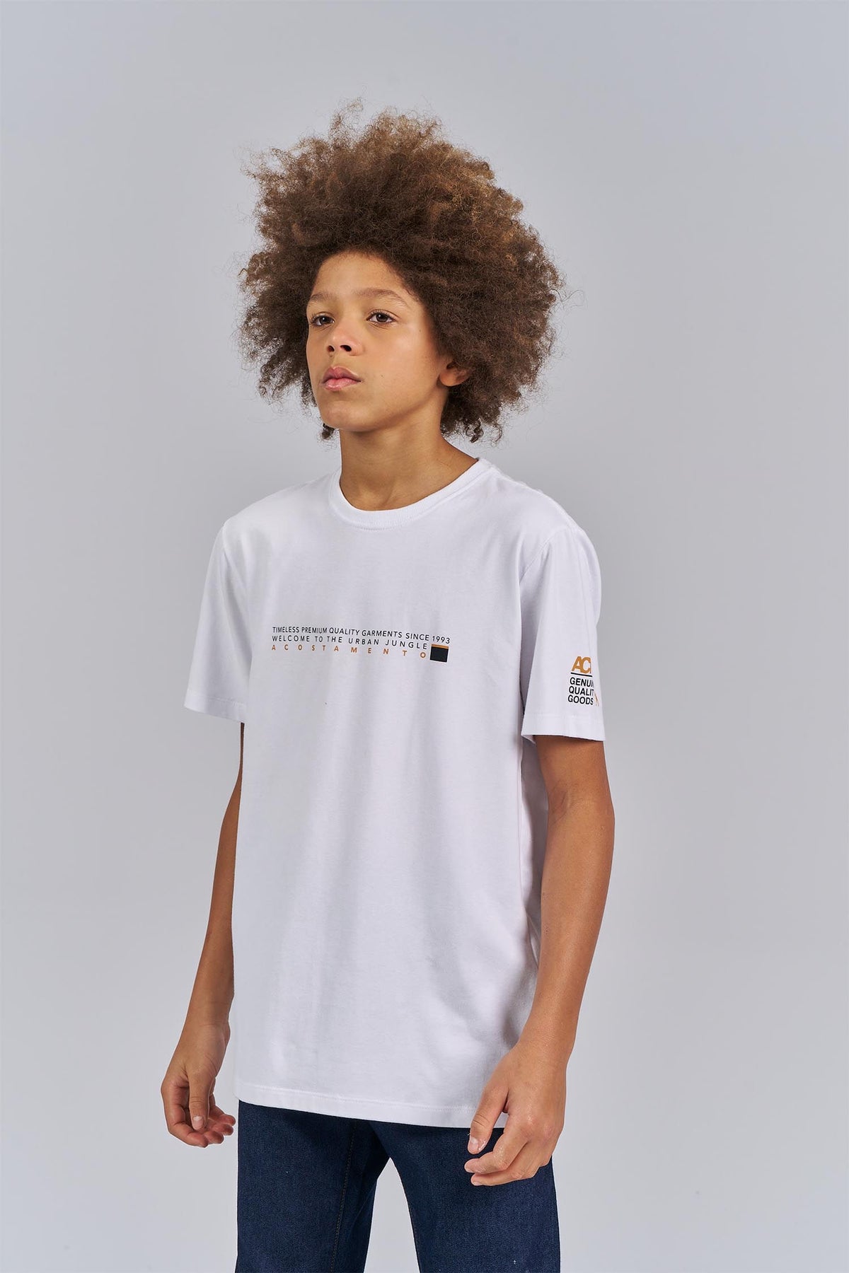 Camiseta ACT Menino Acostamento Next Branco