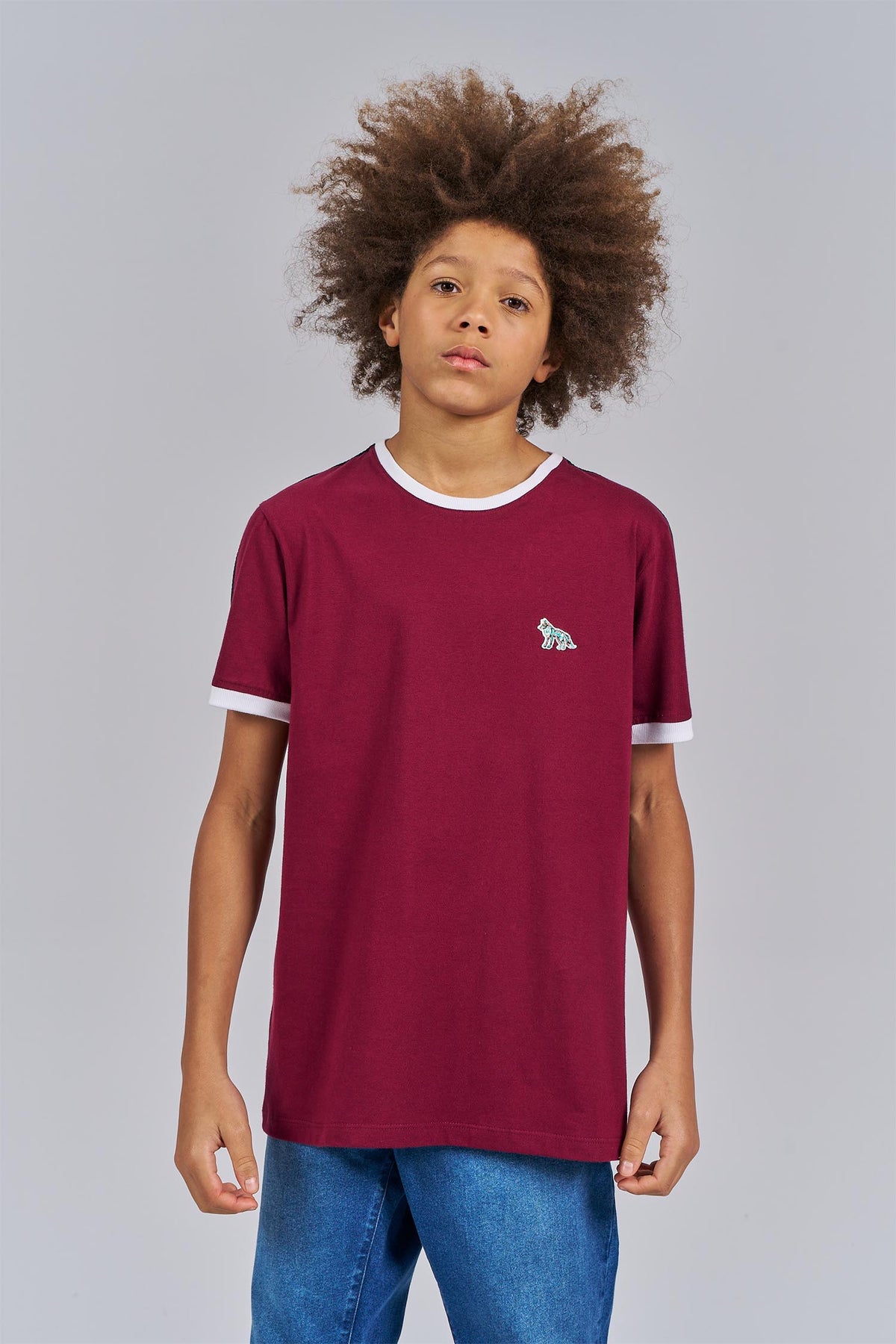 Camiseta Duo Menino Acostamento Next Bordo Sangria