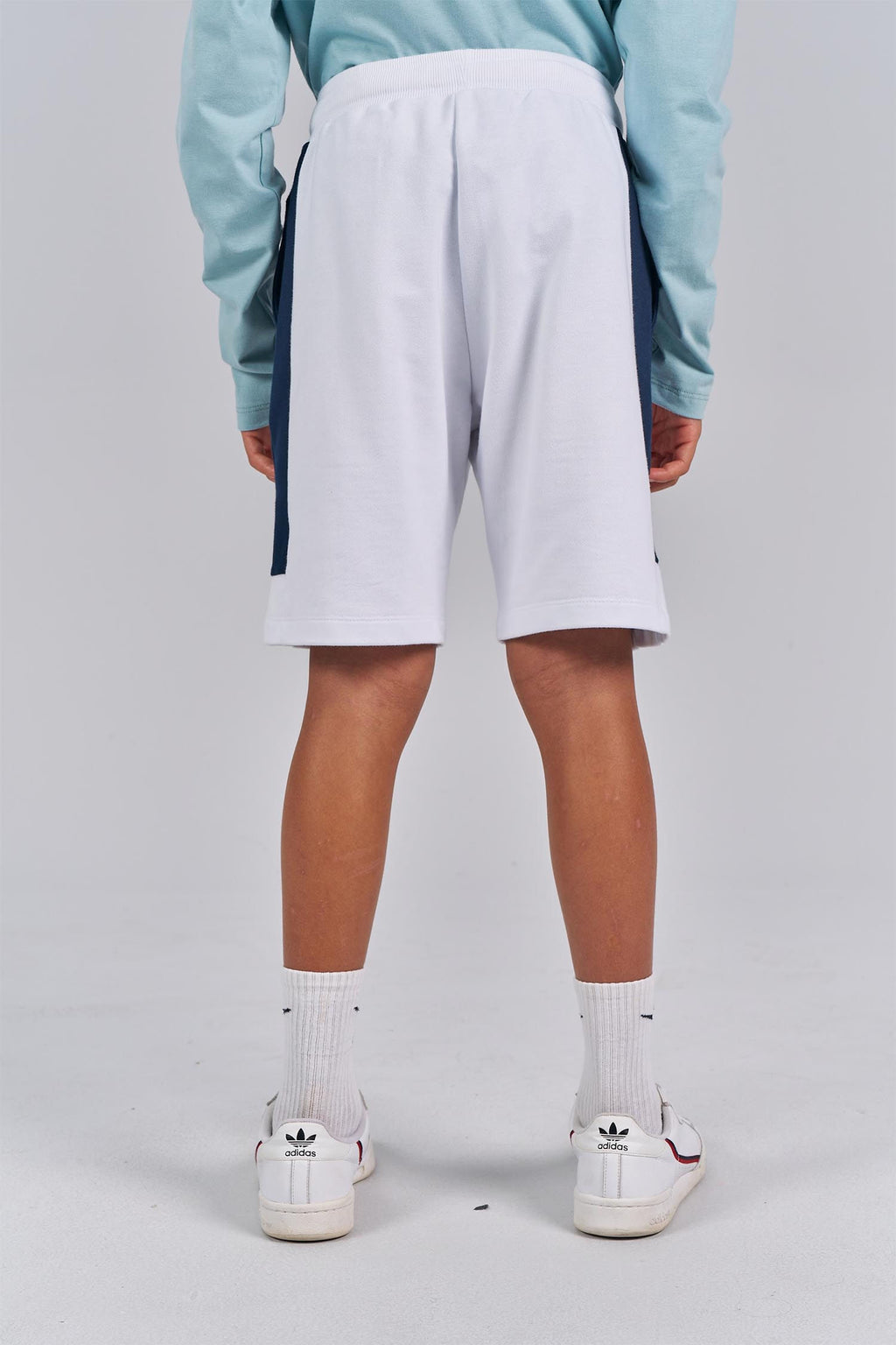Bermuda Moletom Wolf Brand Menino Acostamento Next Branco