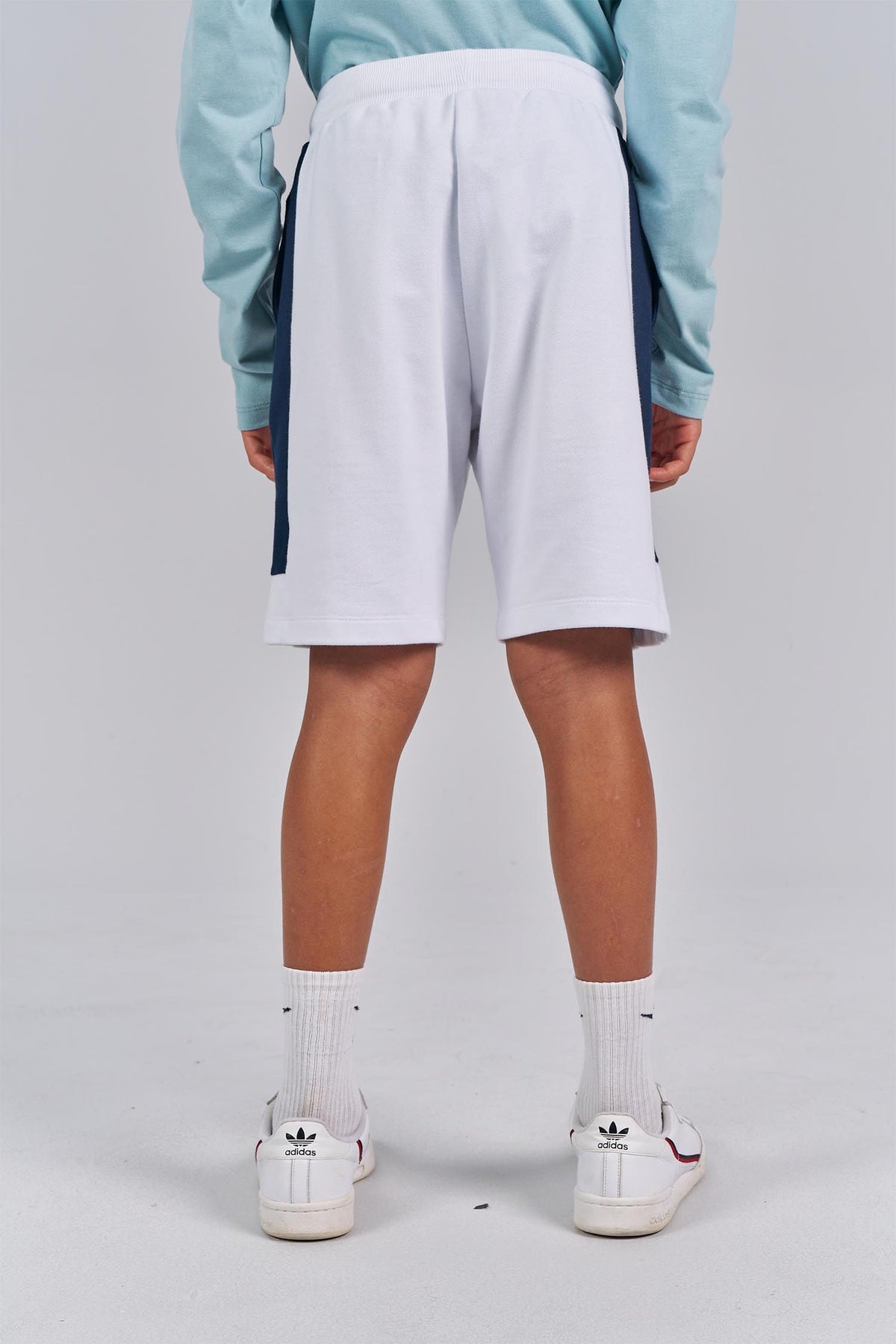 Bermuda Moletom Wolf Brand Menino Acostamento Next Branco