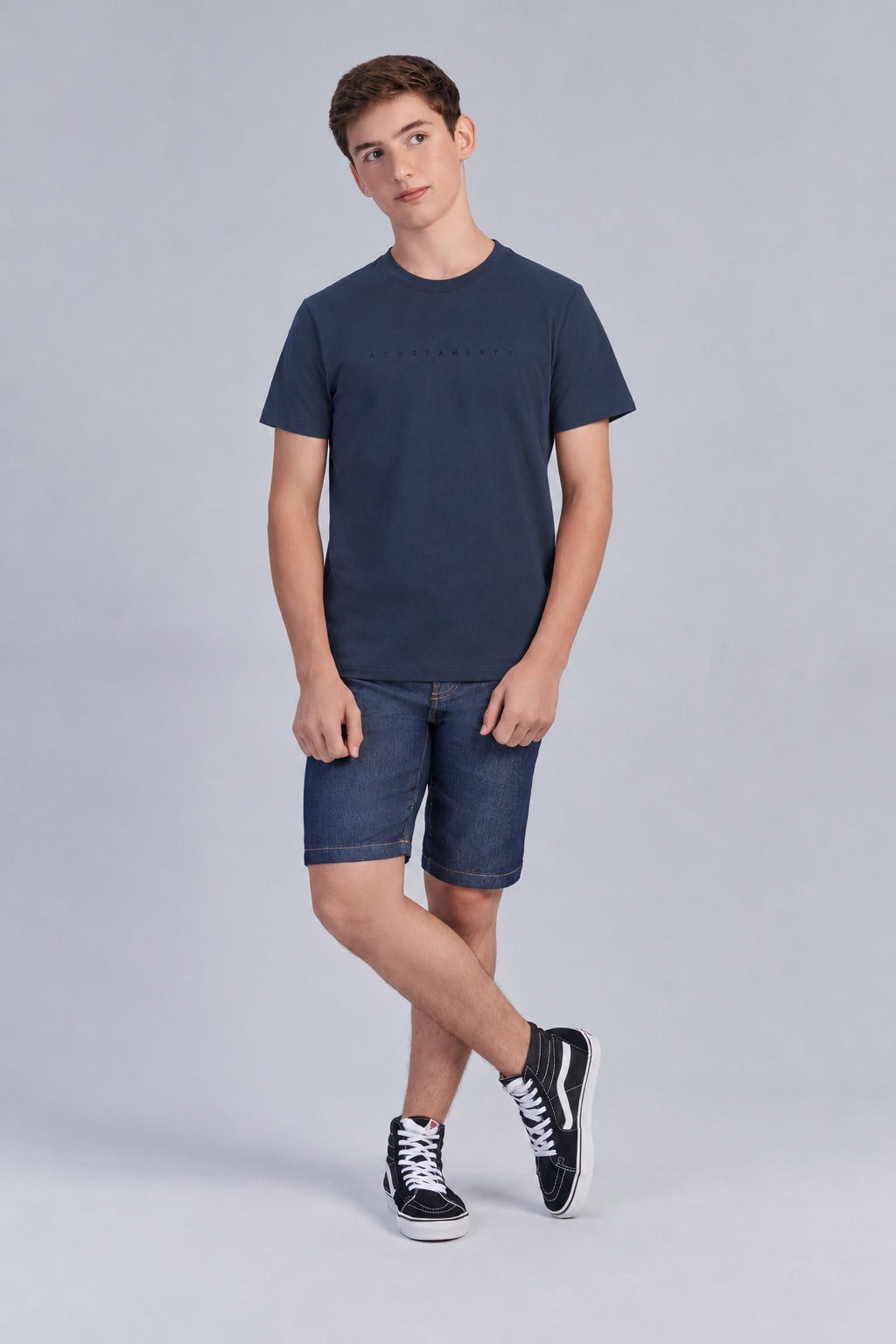 Camiseta Letters Central Menino Acostamento Next Azul Navy
