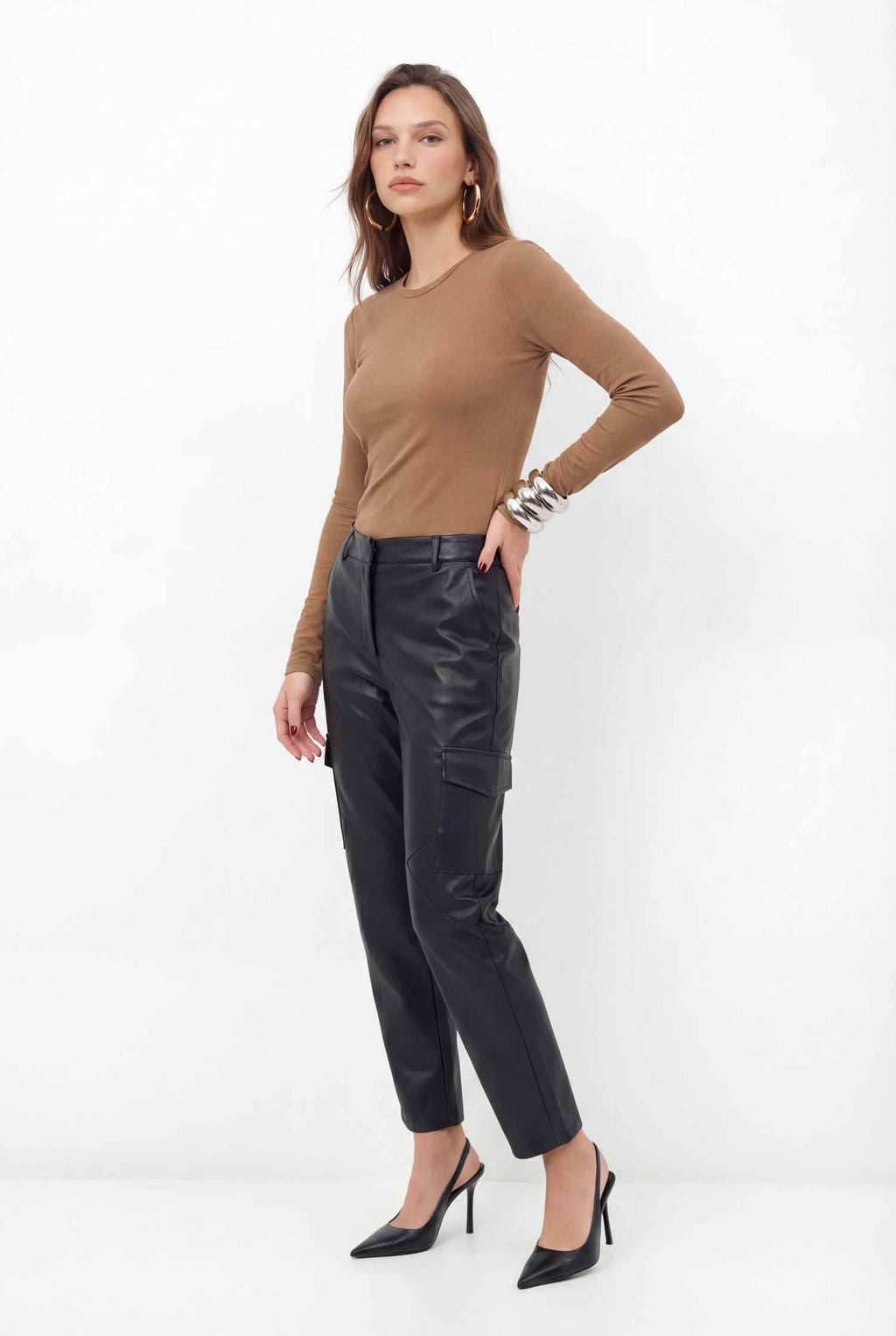 Blusa Manga Longa Minimalista ACT Feminina Fendi