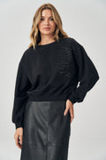 Blusão Moletom Zebra Feminino Acostamento Preto