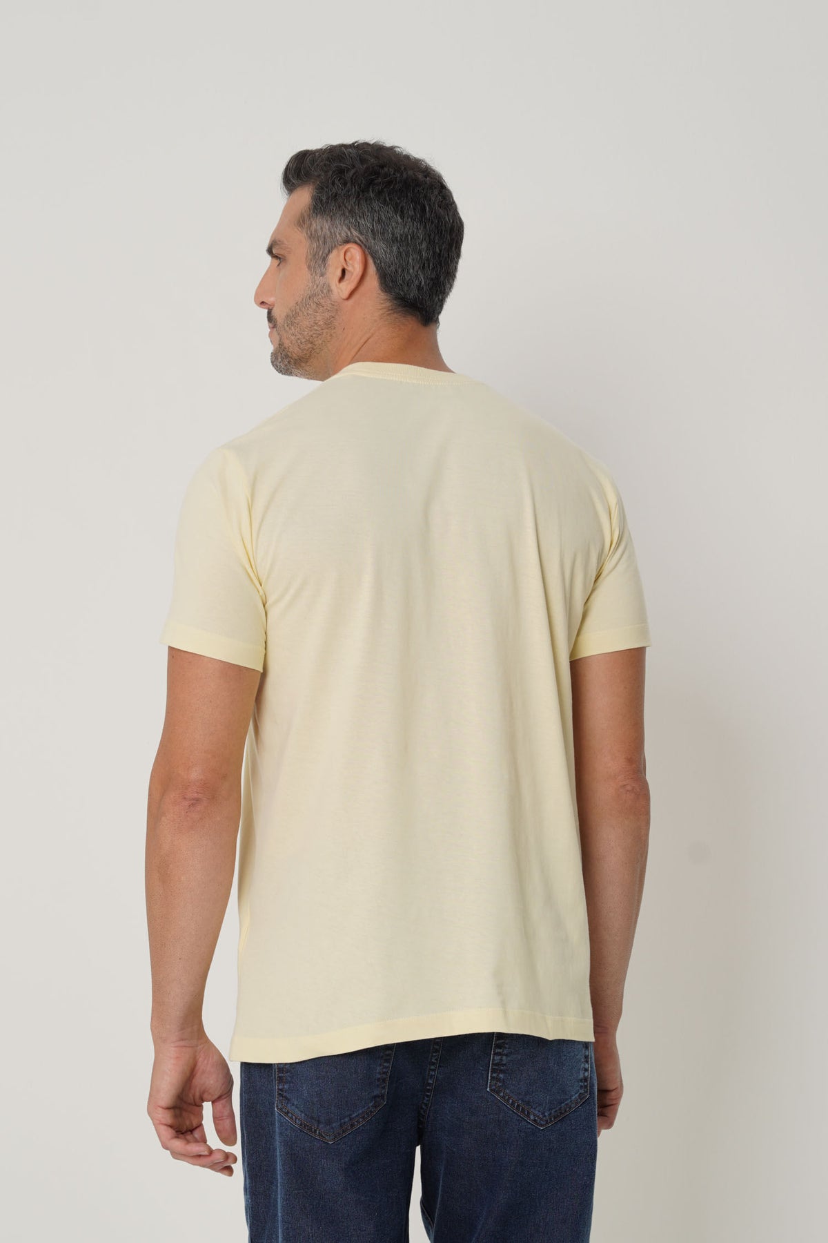 Camiseta Lettering Lobo Masculino Acostamento Amarelo Sunlight