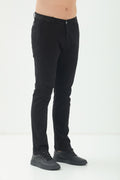 Calca Básica Elegante Masculina Acostamento Preto