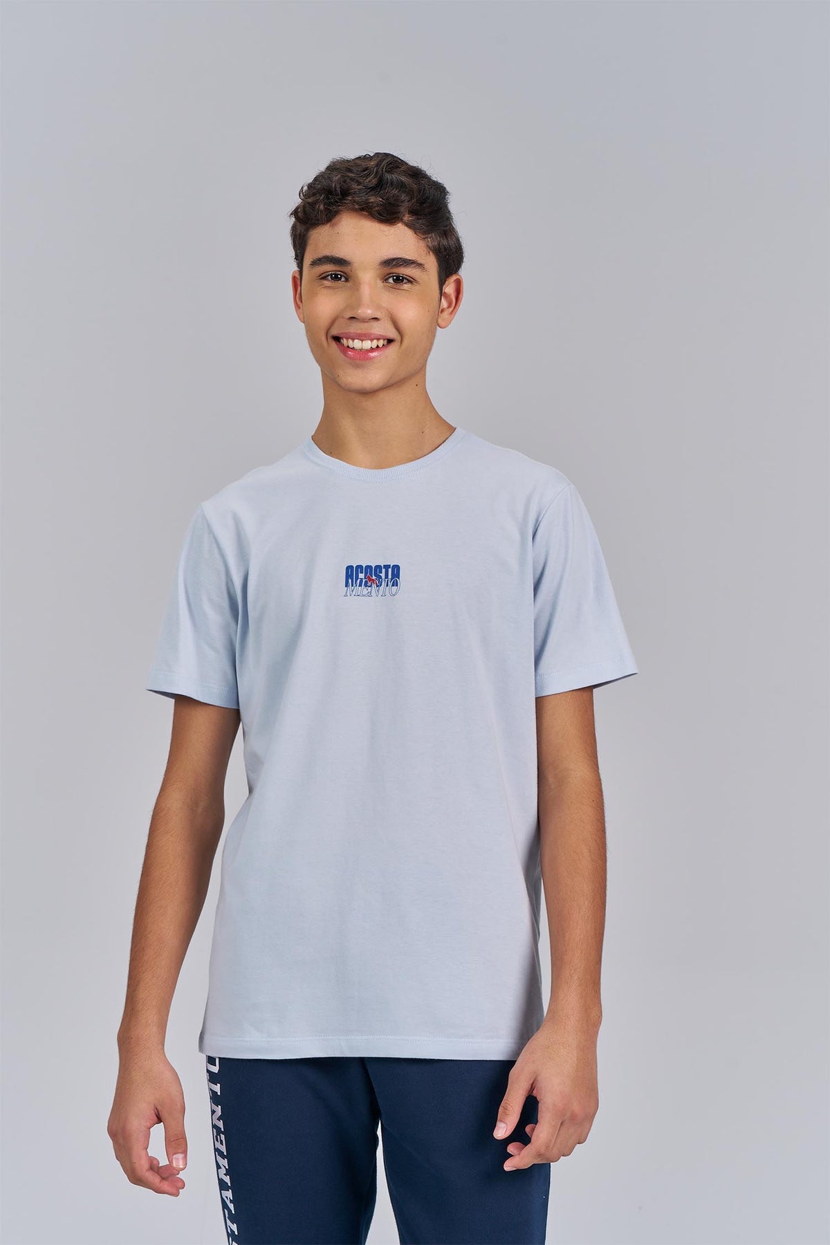 Camiseta Wild Wolf Menino Acostamento Next Azul Maresia