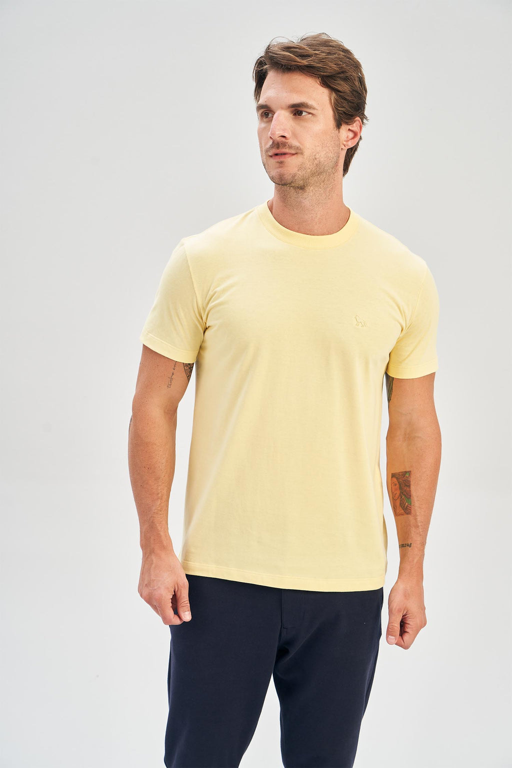 Camiseta Essential Masculina Acostamento Amarelo Solar