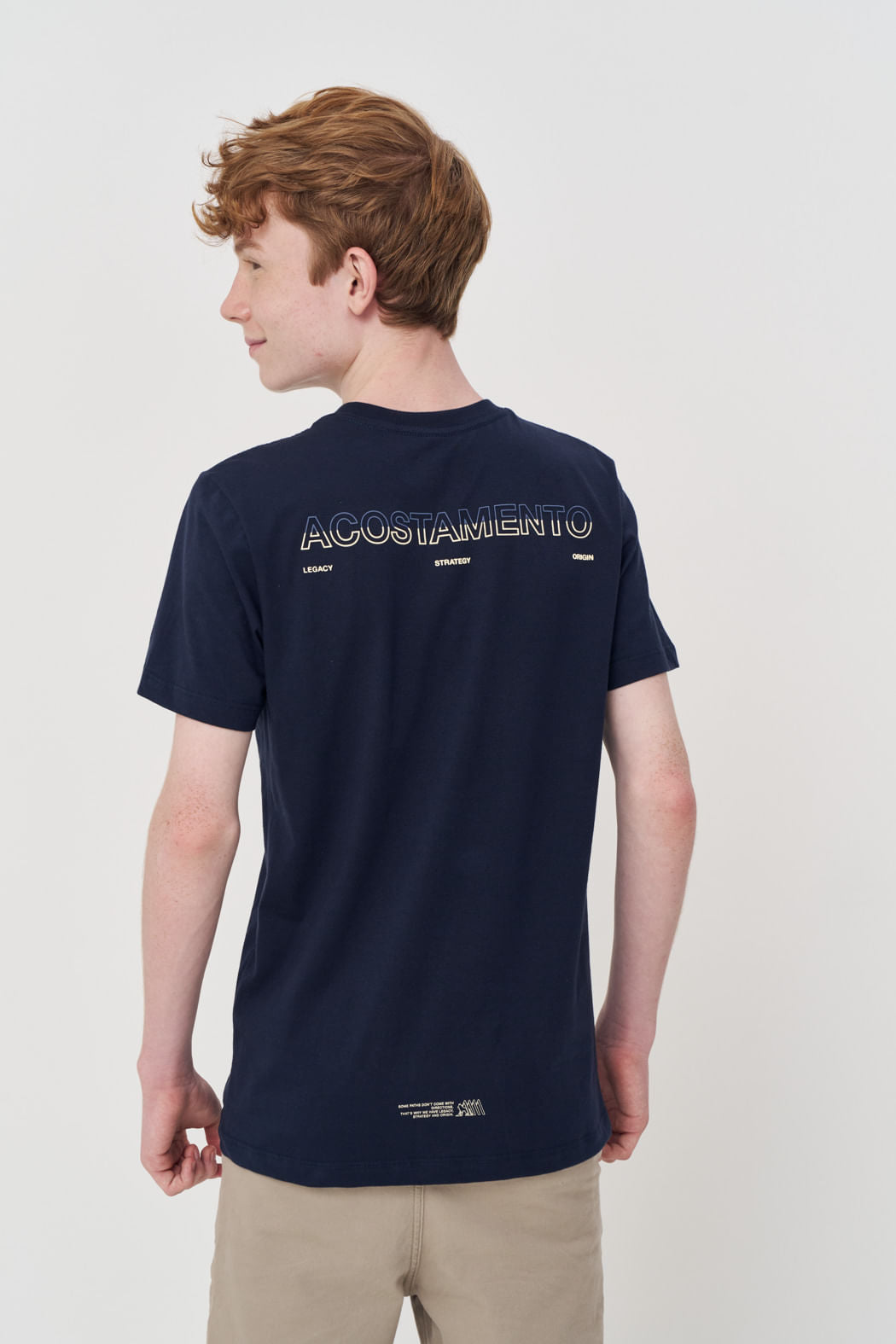 Camiseta Casual Estampada Menino Acostamento Next Preto