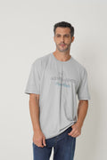 Camiseta Big Shirt Masculina Acostamento Azul Neblina