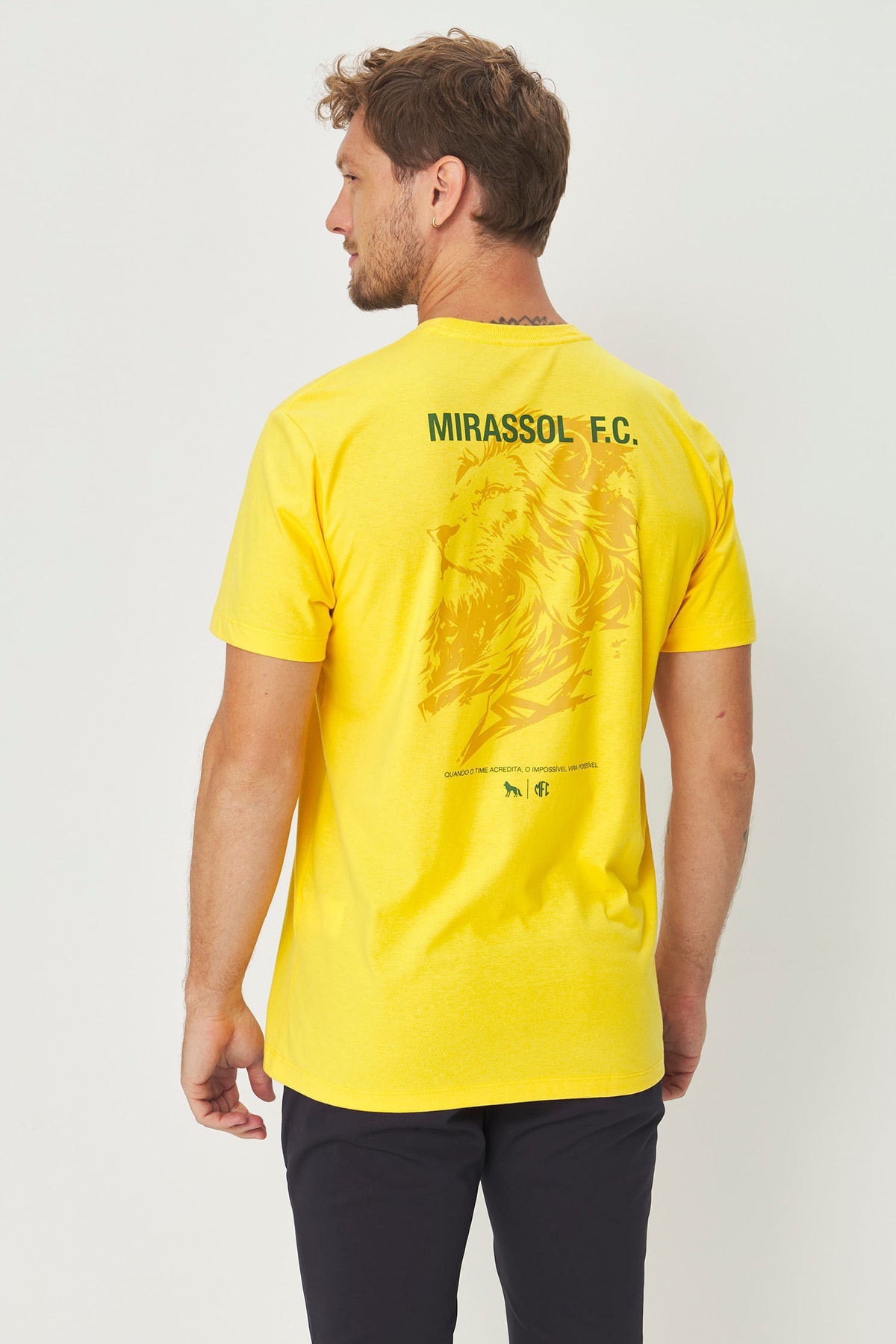 Camiseta Leão Mirassol Macsulina Acostamento Amarelo Polen