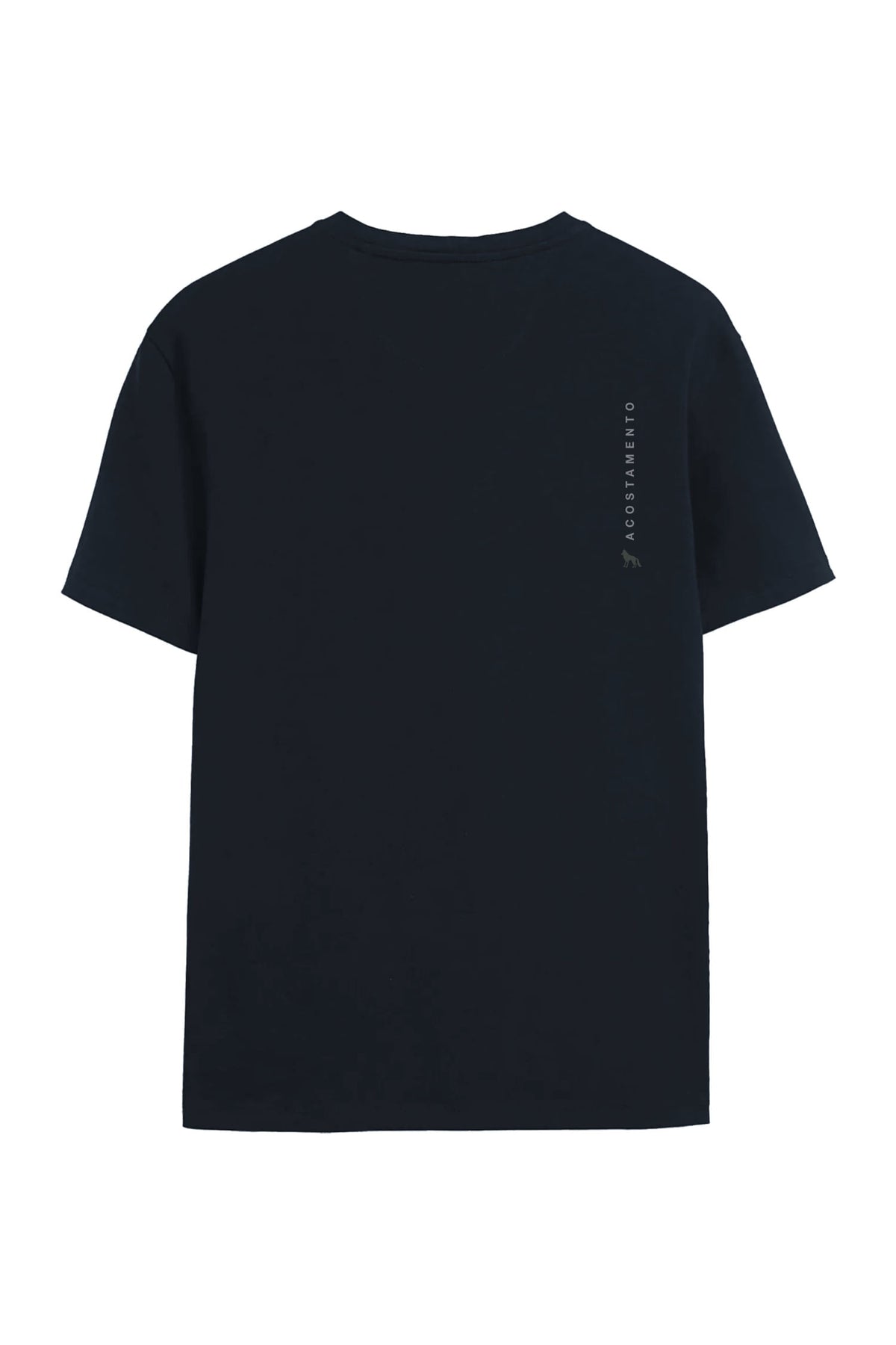 Camiseta Wolf Brand Masculina Oversize Acostamento Azul Navy