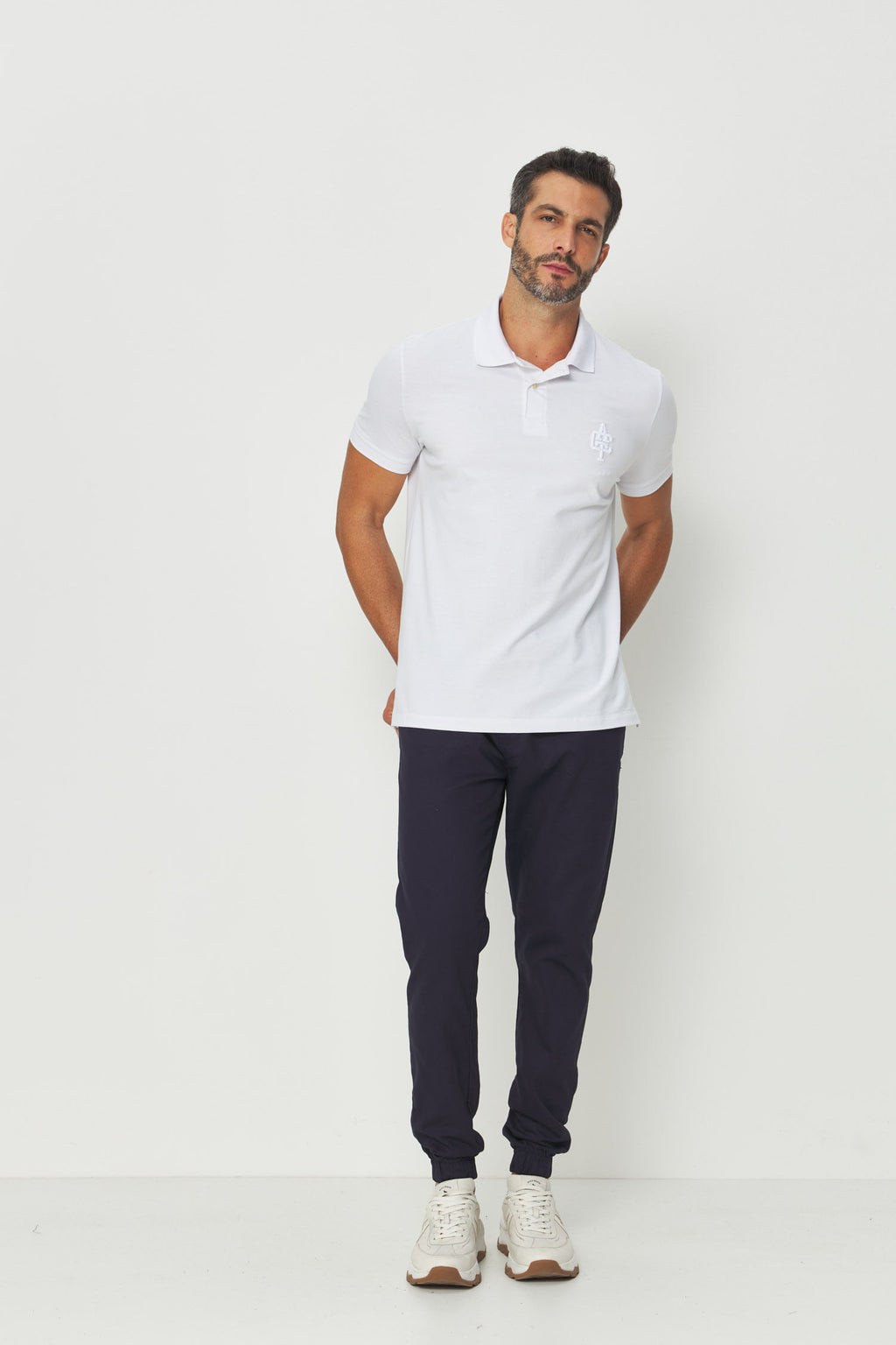 Calça Casual Jogger Masculina Acostamento Marinho