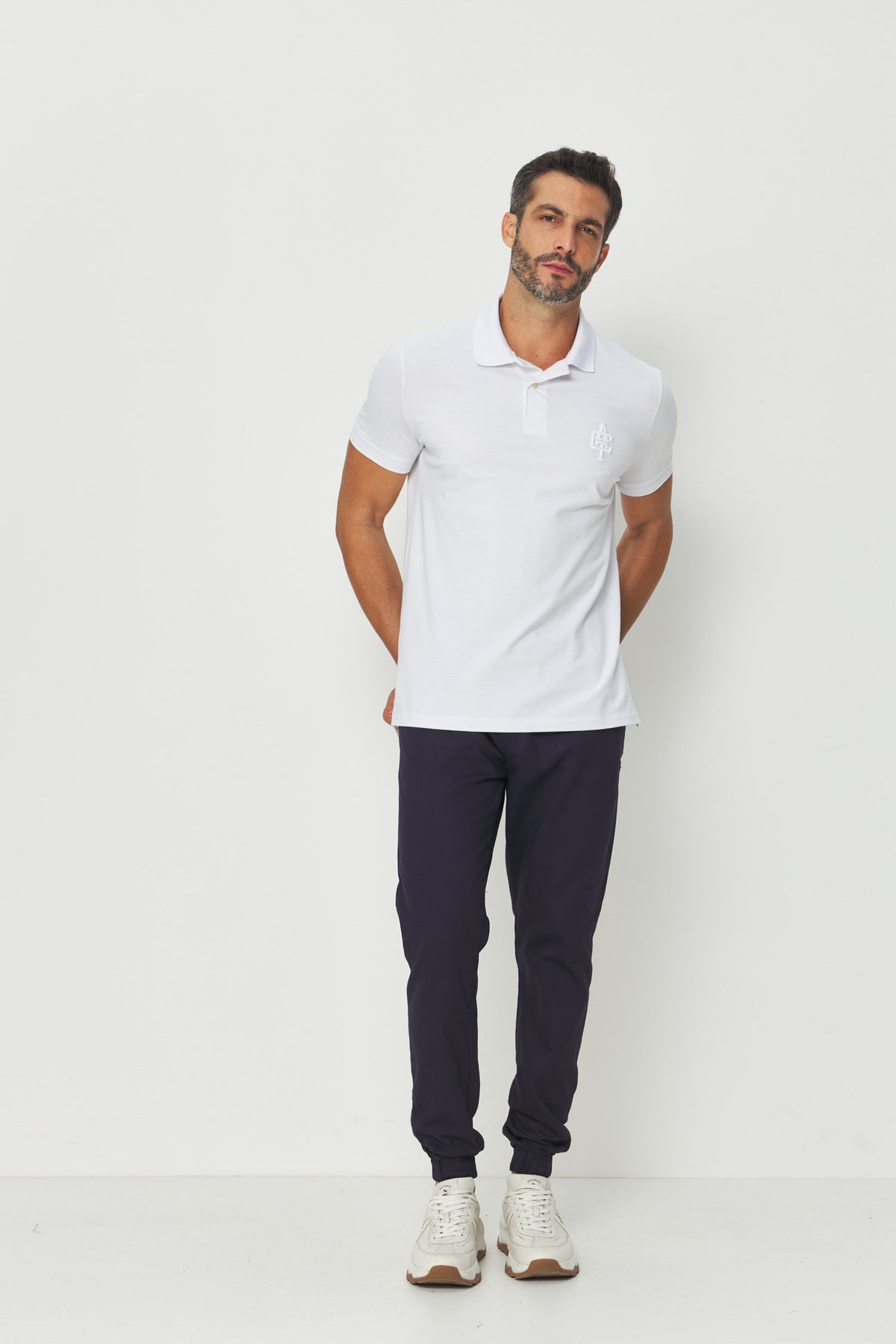 Calça Casual Jogger Masculina Acostamento Marinho