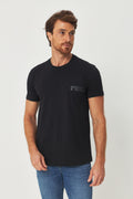 Camiseta Essencial Masculino Acostamento Preto
