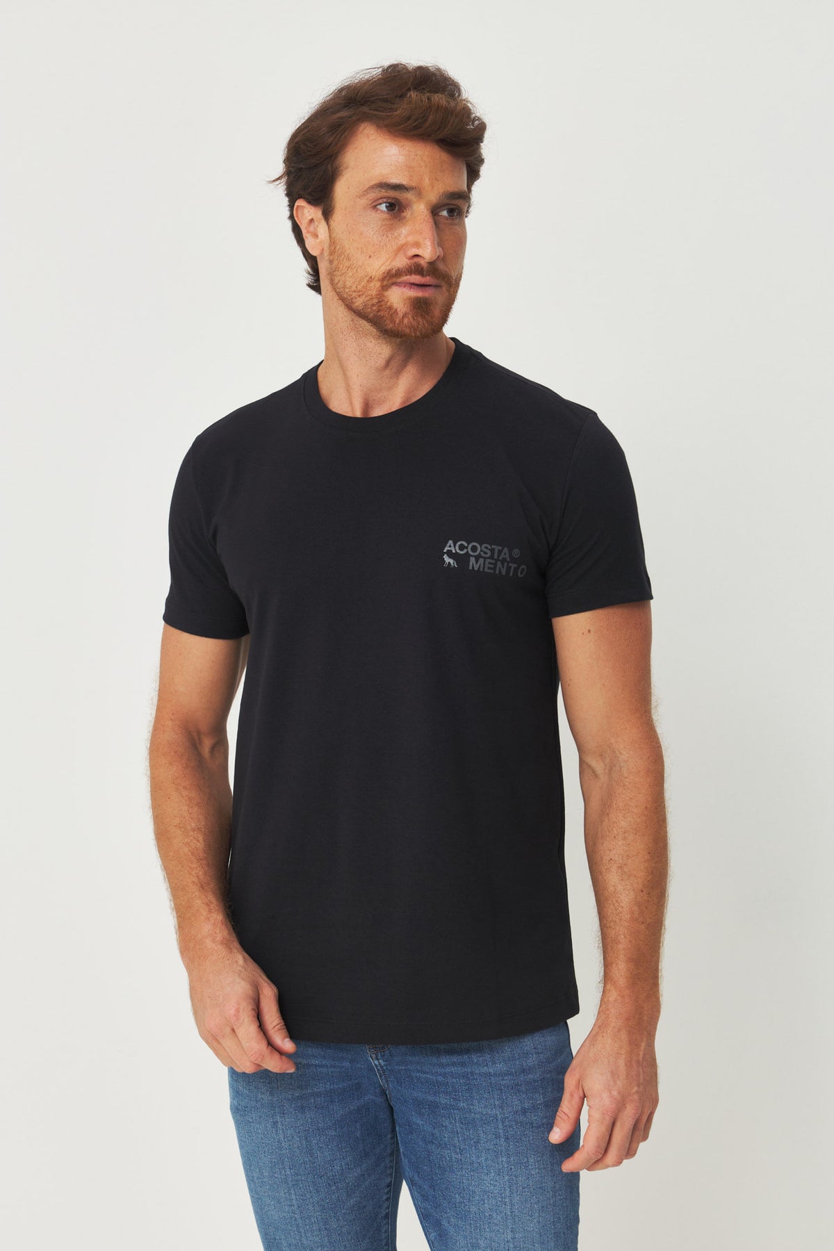 Camiseta Essencial Masculino Acostamento Preto