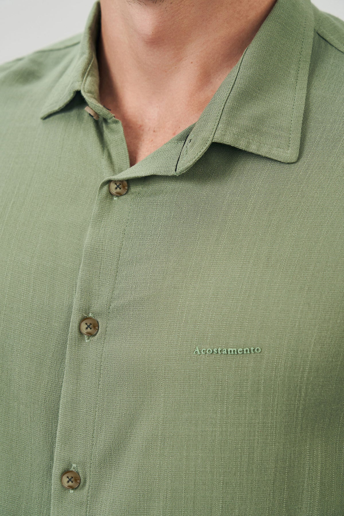 Camisa Manga Longa Allure Masculina Acostamento Verde