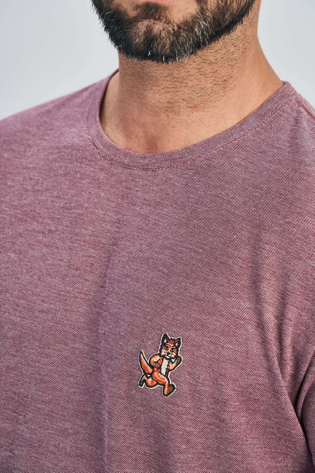 Camiseta Patch Wolf Masculina Acostamento Bordo Sangria