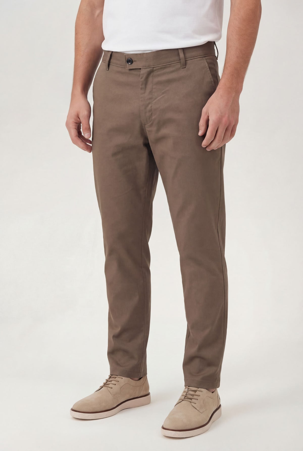 Calça Scrivania Reta Masculina Acostamento Caqui