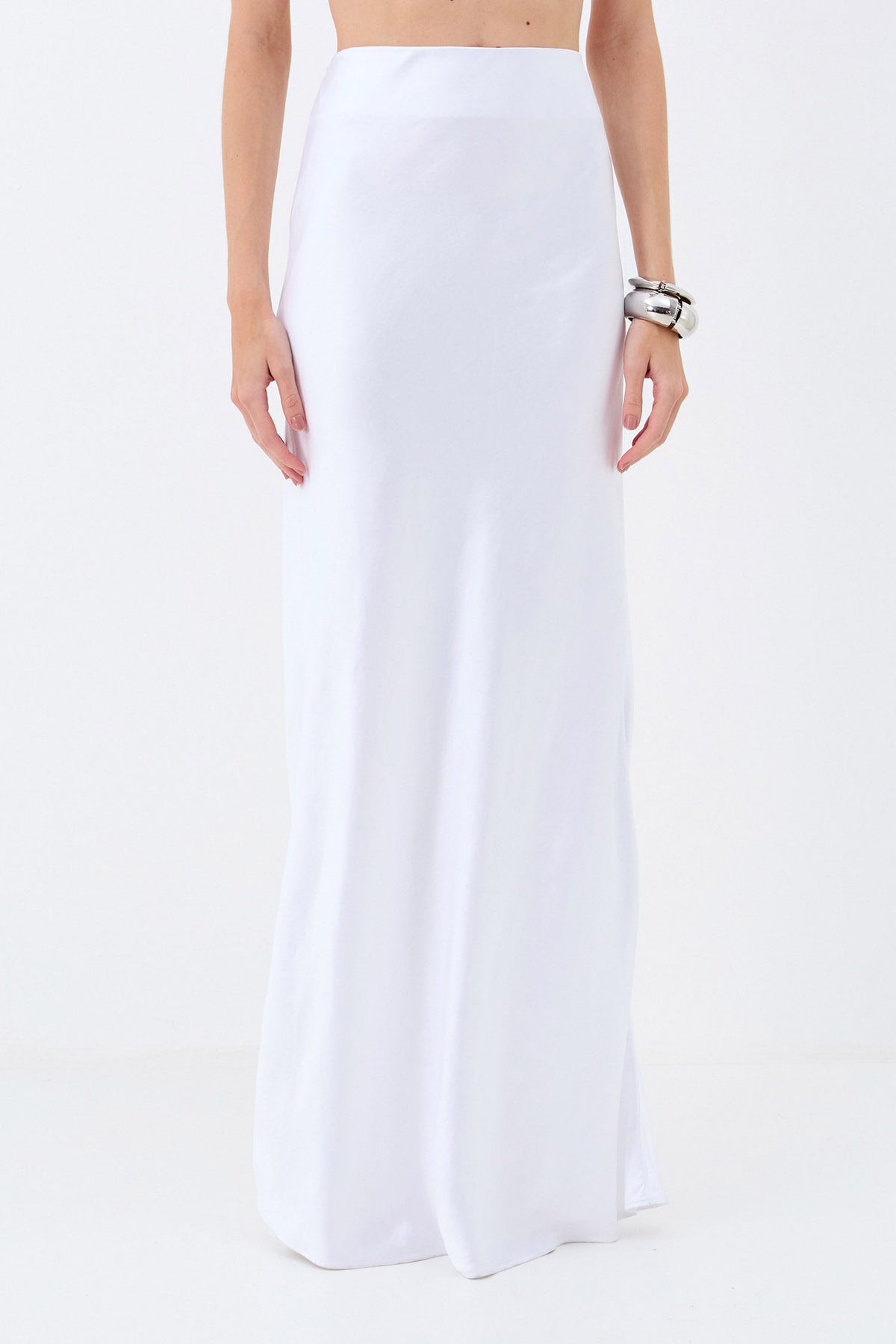 Saia Celebration Acetinada ACT Feminino Branco