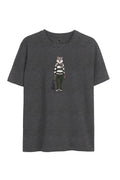 Camiseta Lobo Social Masculina Acostamento Mescla Grafite