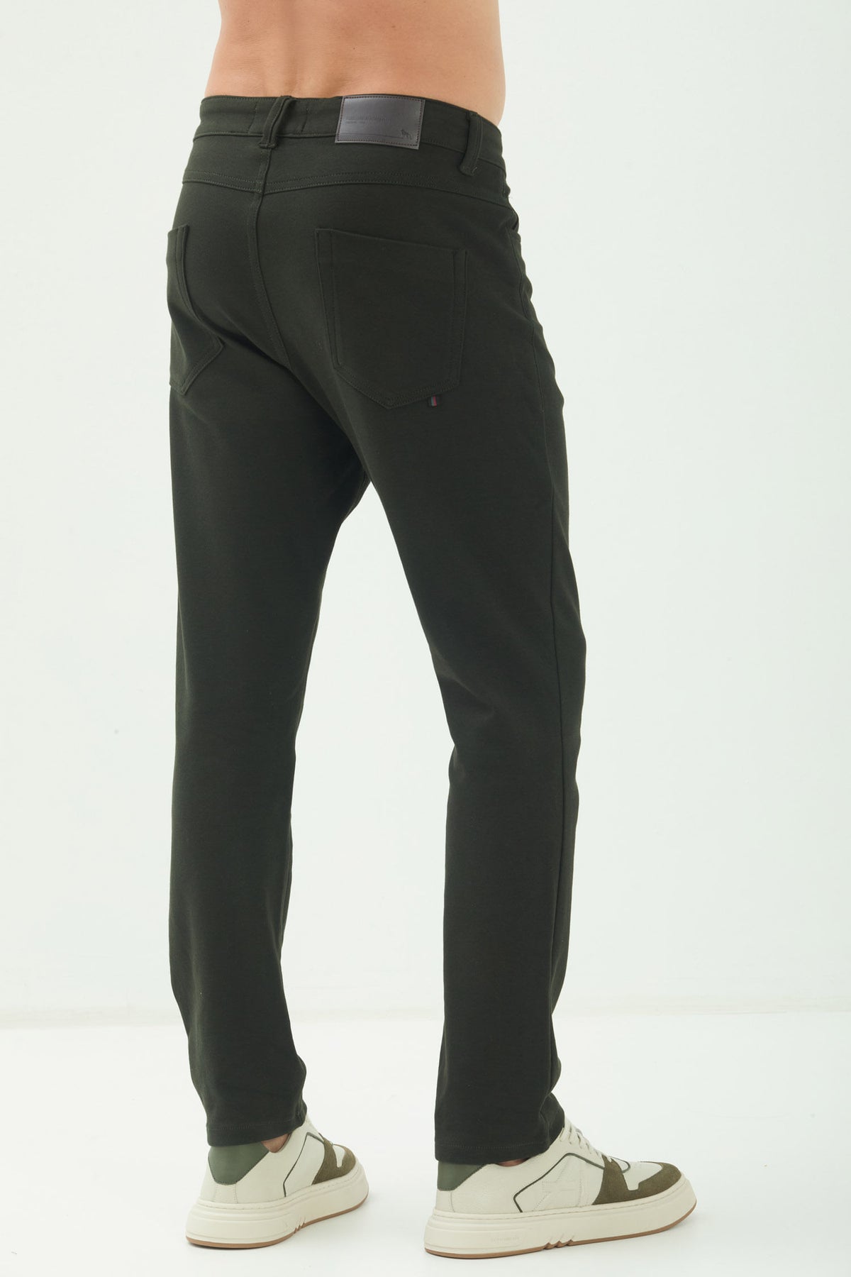 Calça Moletom Casual Masculina Acostamento Verde Folhagem