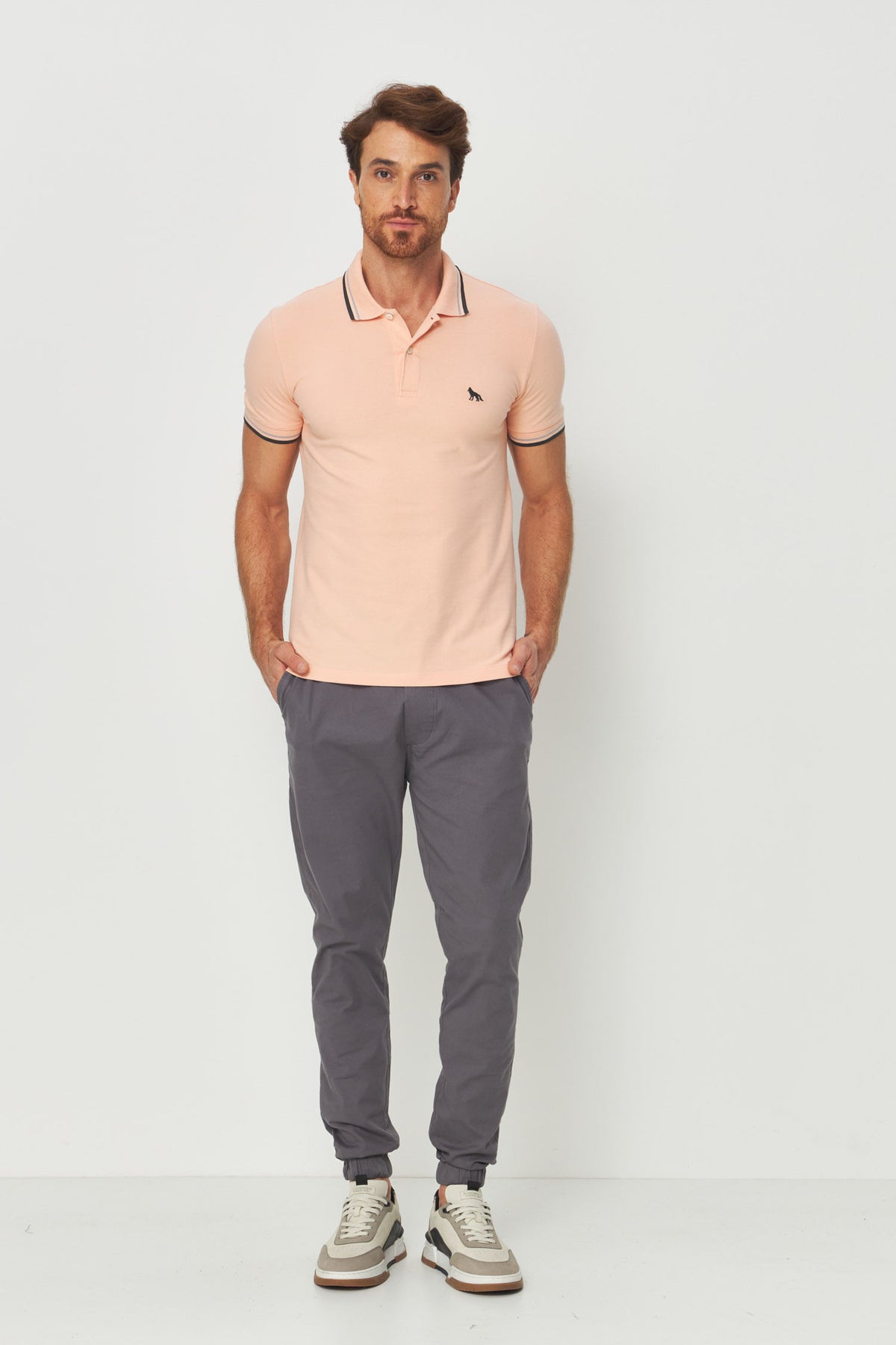 Calça Sarja Jogger Masculina Acostamento Chumbo