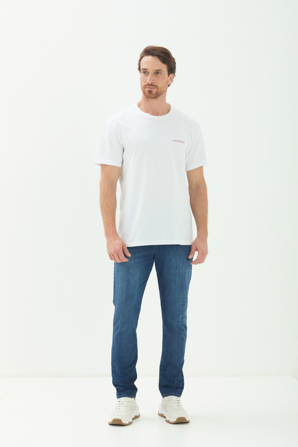 Calça Jeans Skinny 360 Flex Tech Masculina Acostamento Jeans Escuro