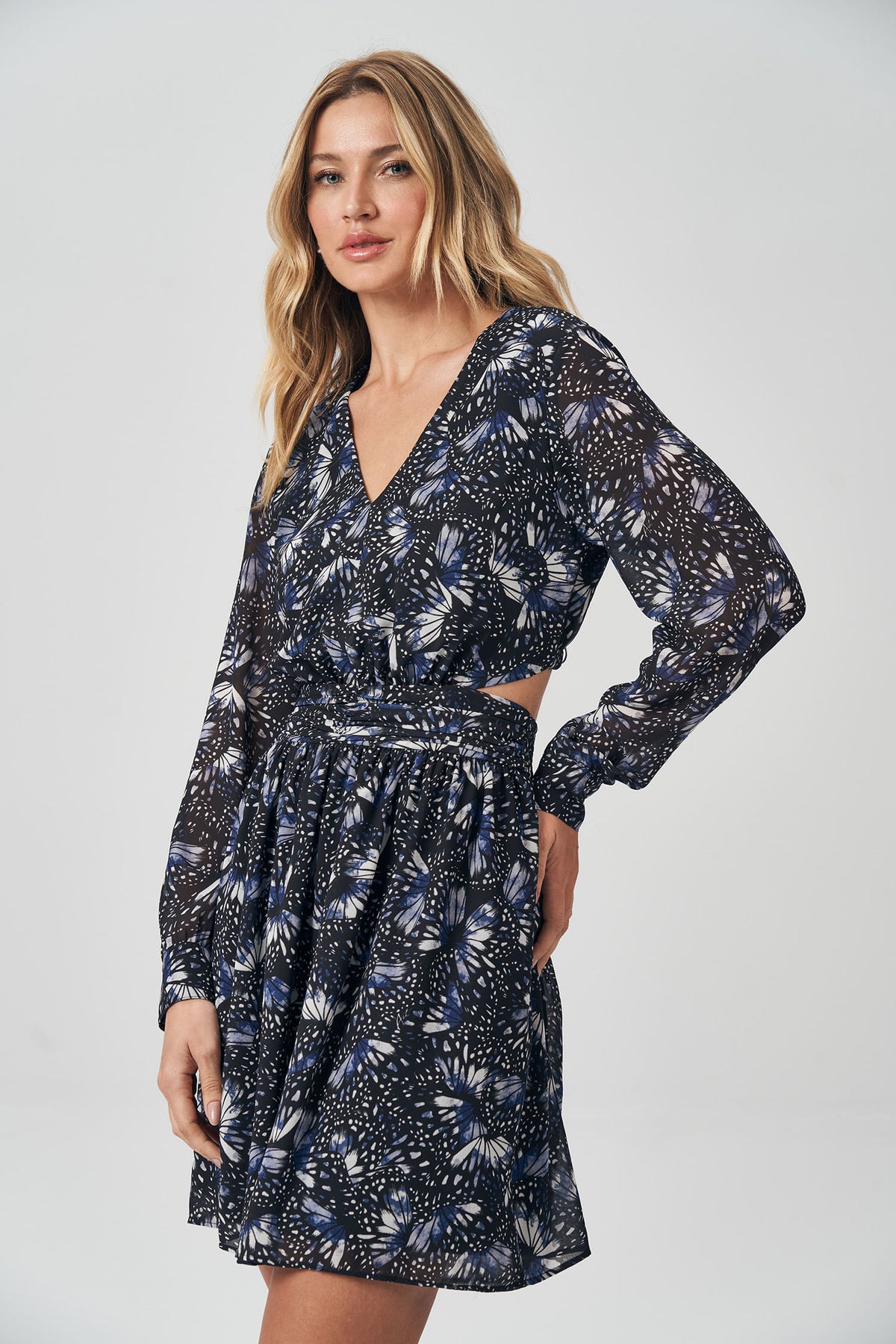 Vestido Curto Print Cut Feminino Acostamento Breeze