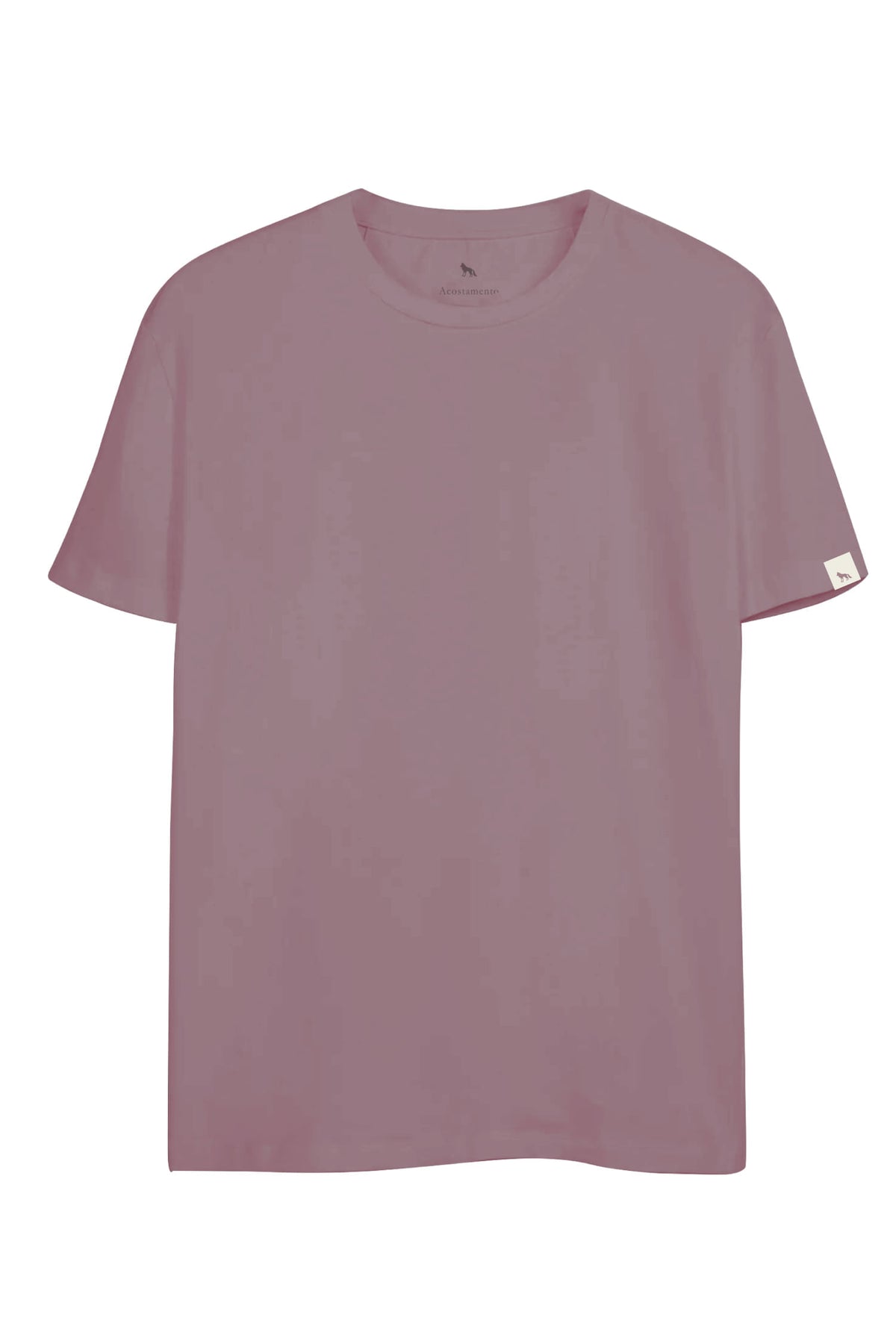 Camiseta Silk Manga Masculina Oversize Acostamento Rosa Antigo