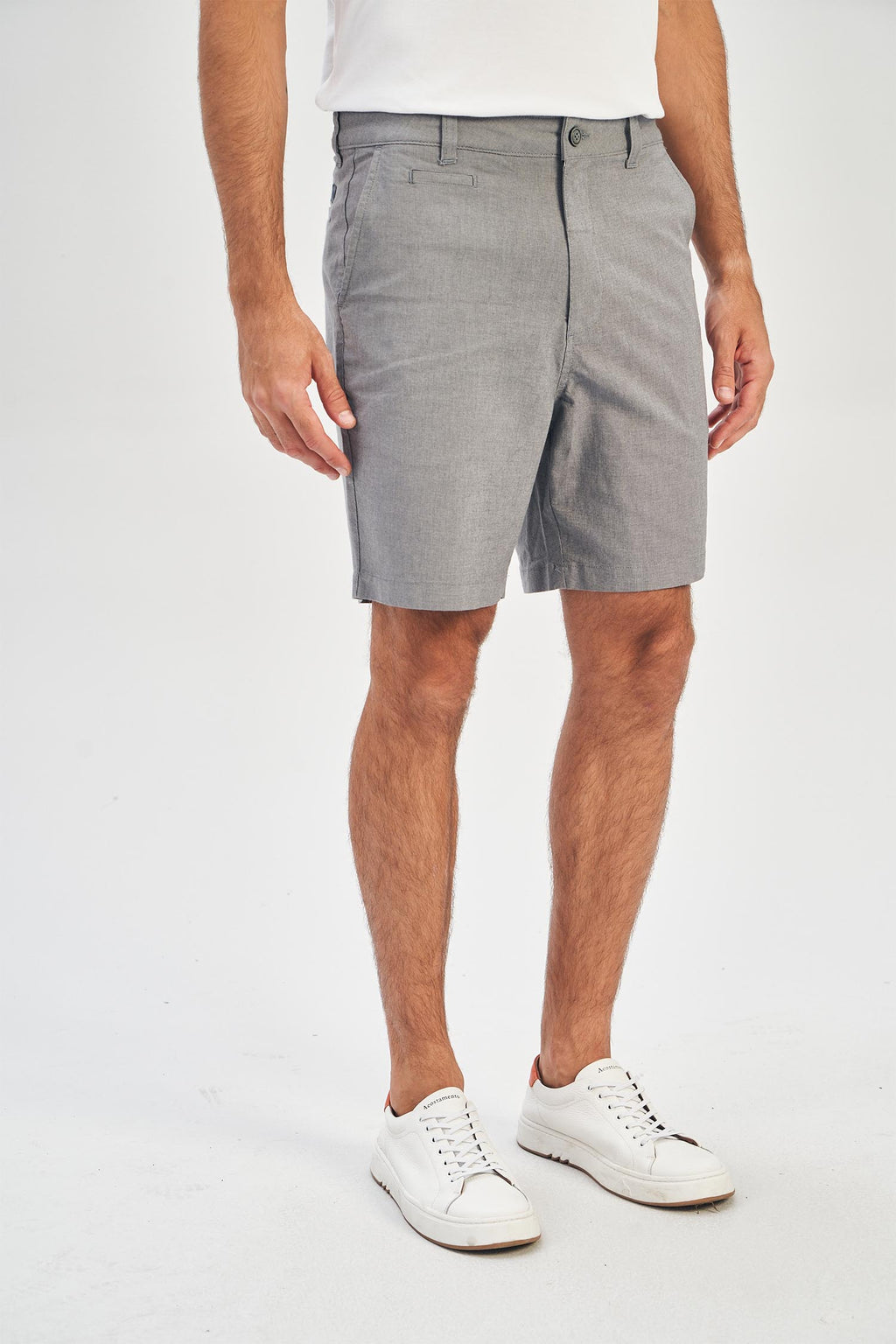 Bermuda Sarja Office Masculina Acostamento Azul Medio
