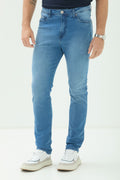 Calça Jeans Skinny Masculina Acostamento Jeans Claro