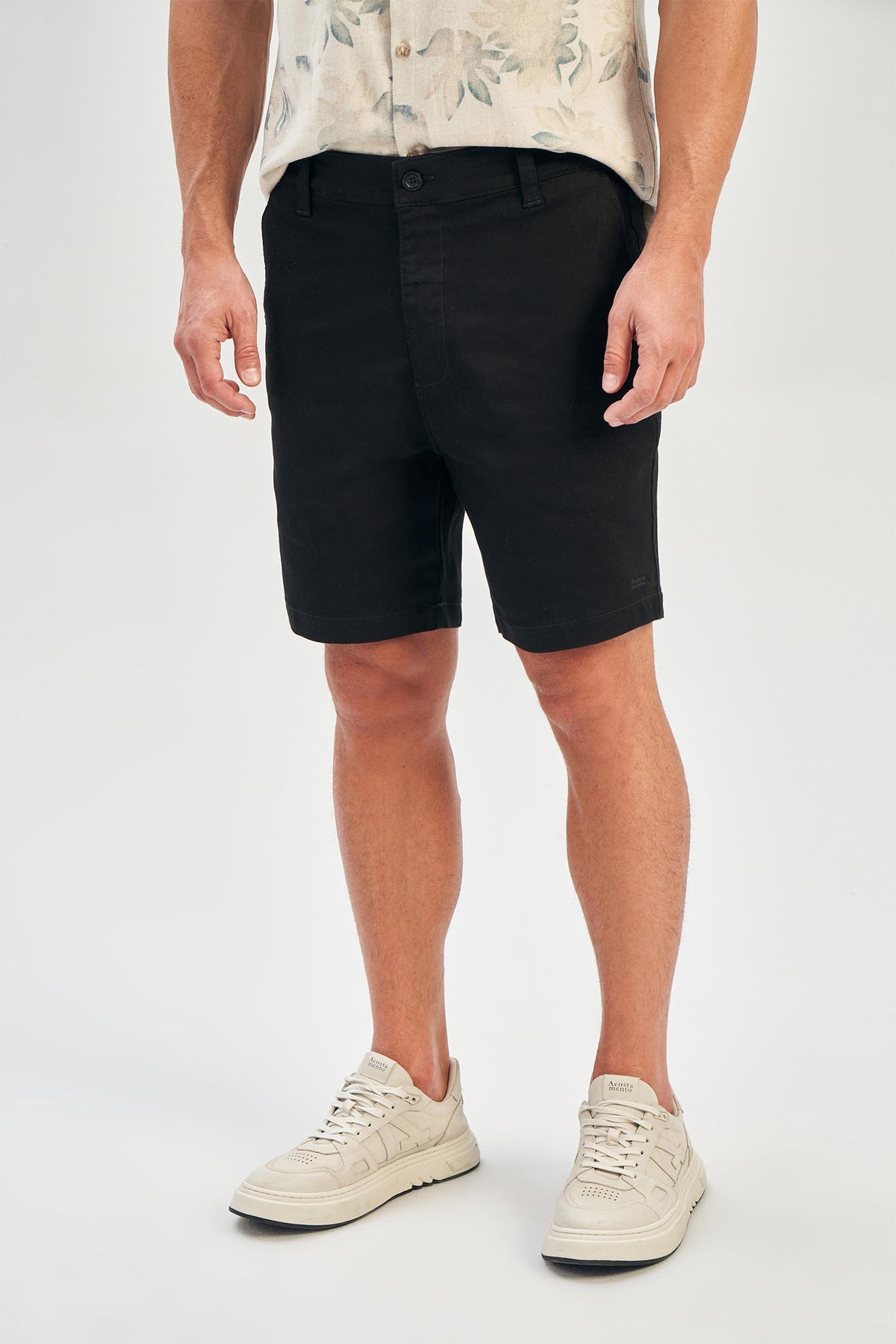 Bermuda Black Forever Masculina Acostamento Preto