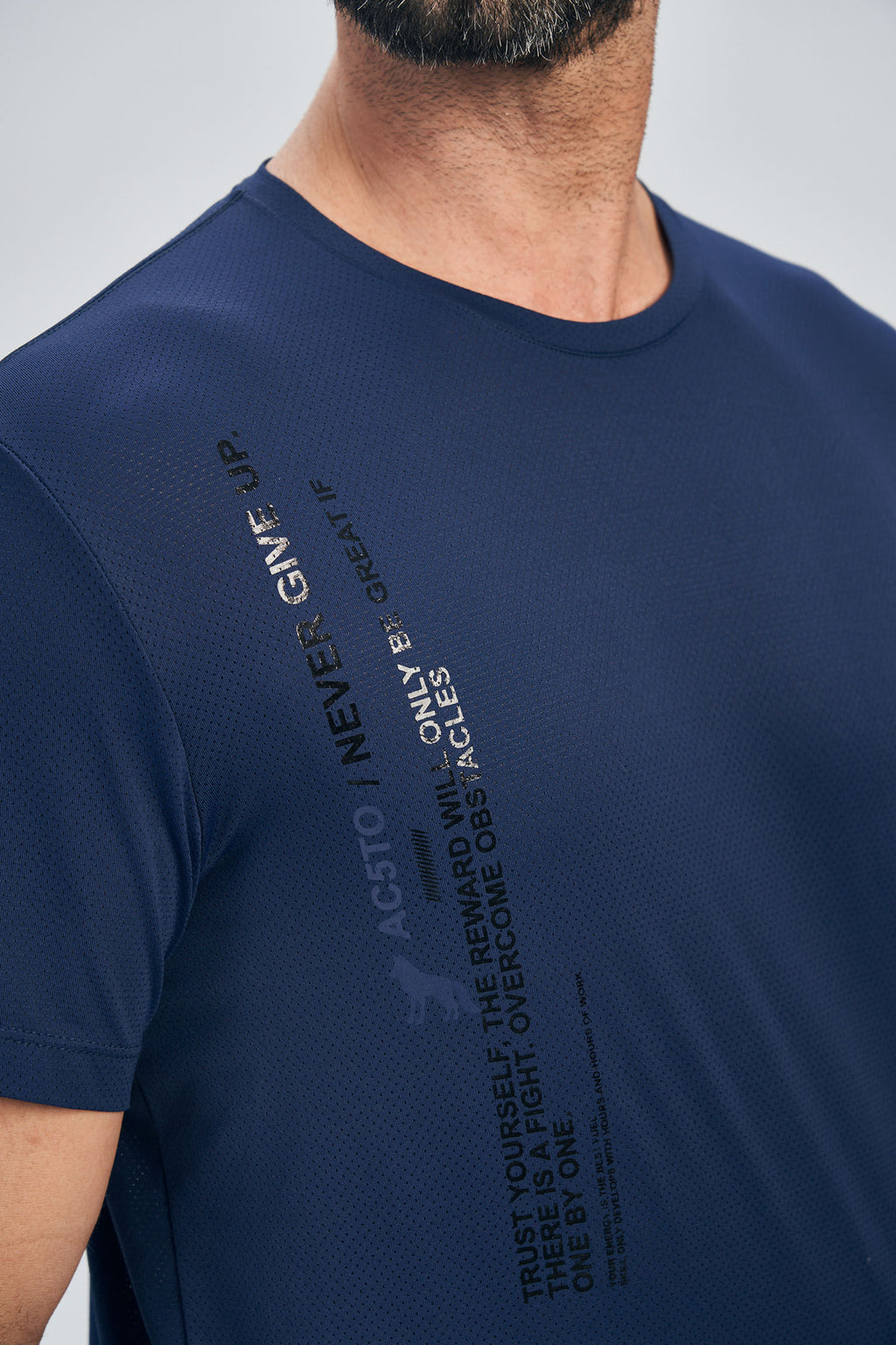 Camiseta Esportiva Dry Masculina Acostamento Marinho