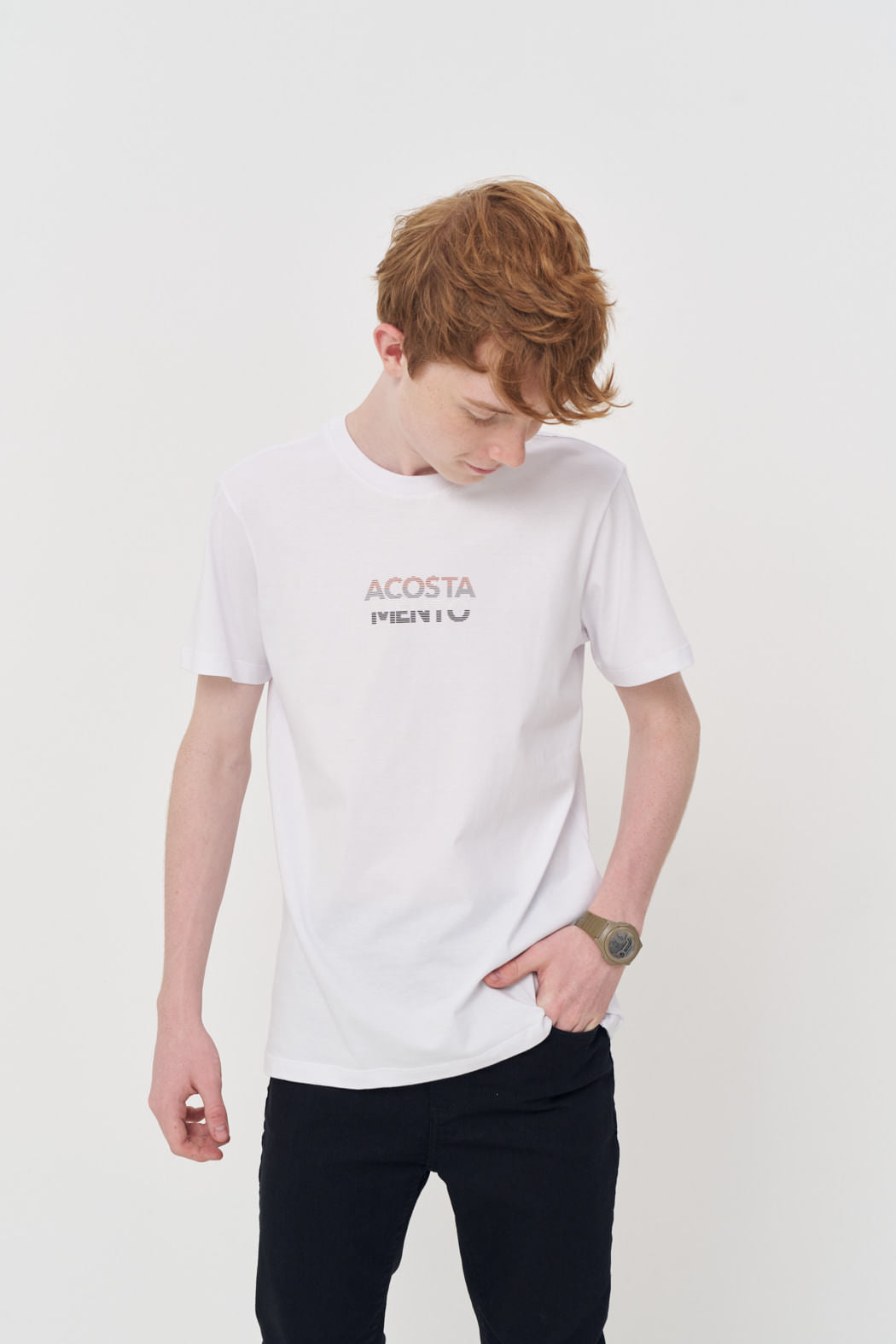 Camiseta Casual Classic Menino Acostamento Next Branco
