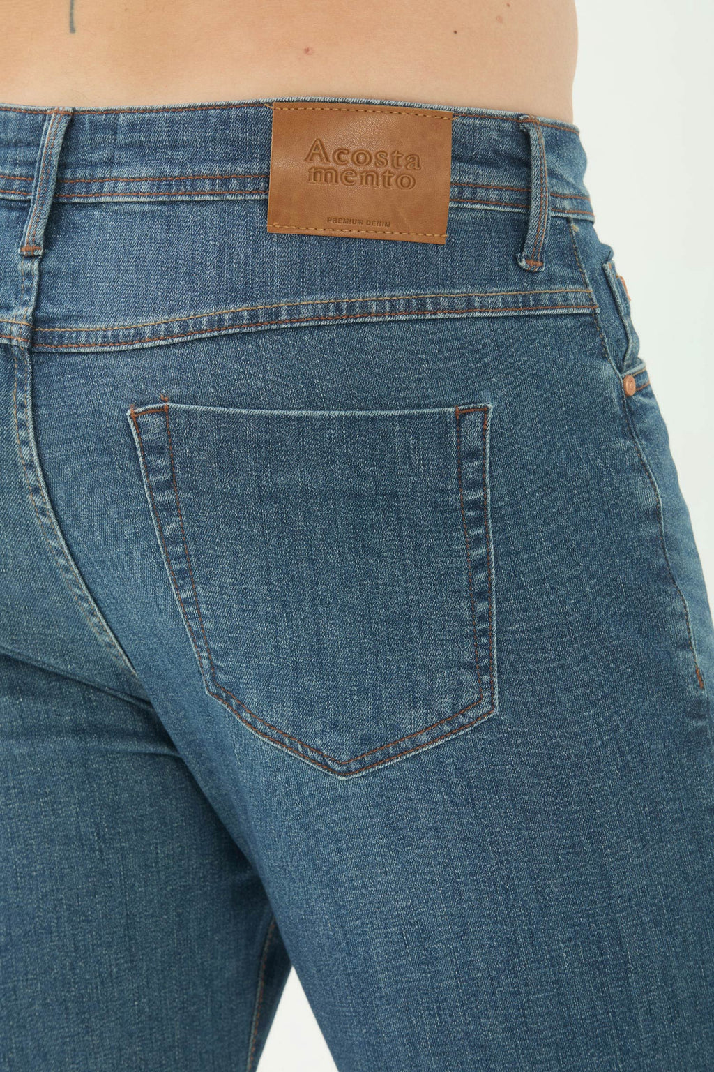Calça Jeans Skinny Basic Hyperflex Masculina Acostamento Jeans Intermediario
