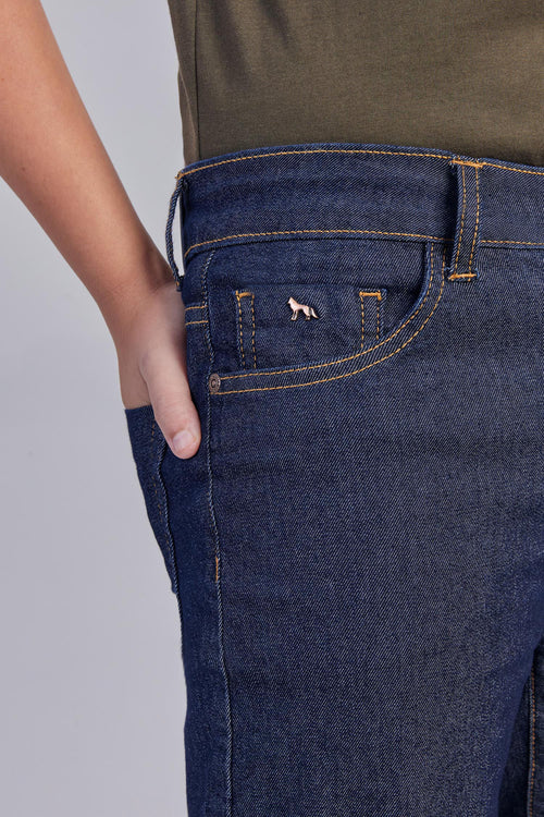 Bermuda Jeans Young Menino Acostamento Next Jeans Escuro
