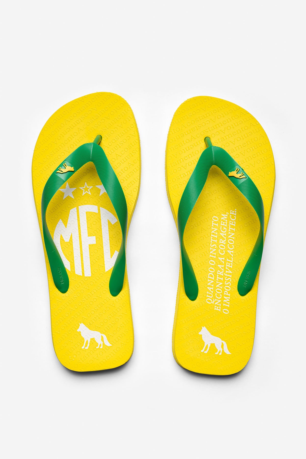 Chinelo Mirassol Masculino Acostamento Amarelo